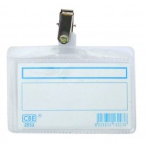 CBE PVC Name Badge (with clip)