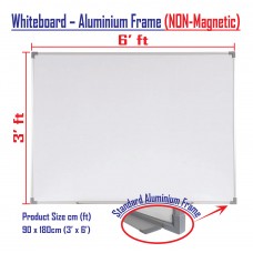 NON-Magnetic Whiteboard 3' x 6'